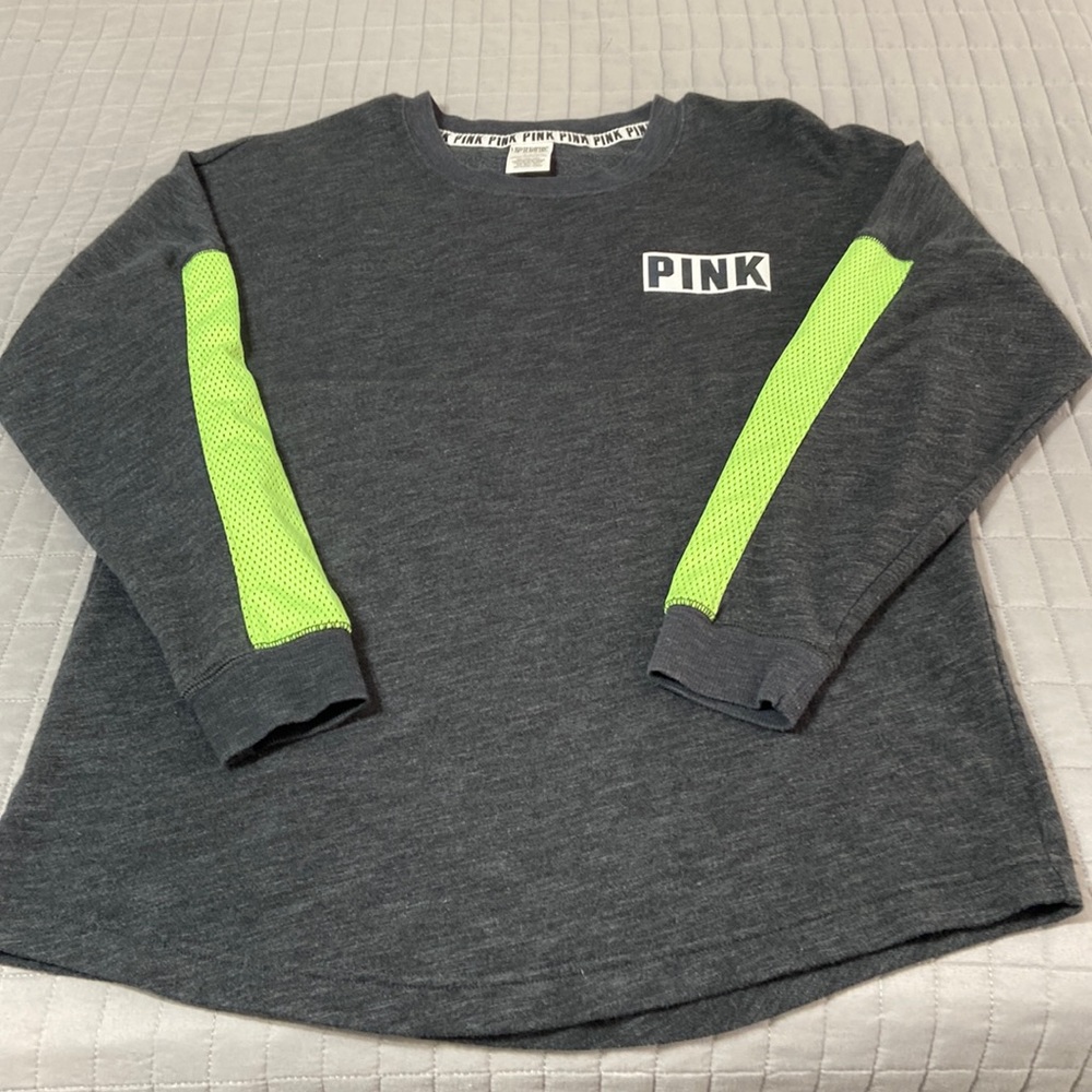 VS Pink Mesh Long Sleeve